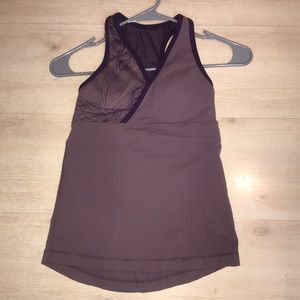 Lululemon padded purple tank